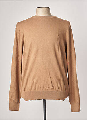 Pull stretch manches longues marron VERTIGO homme