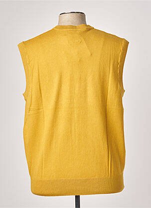 Pull col v sans manche jaune VERTIGO femme