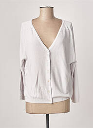 Gilet manches longues stretch gris POLES femme
