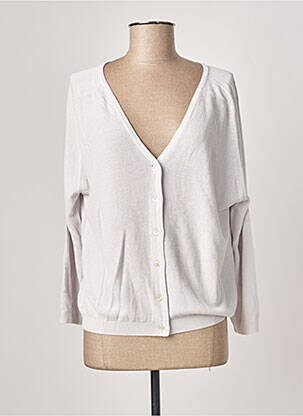 Gilet manches longues stretch gris POLES femme