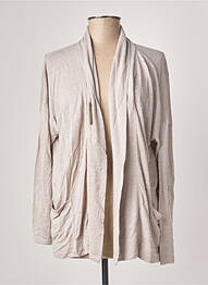 Gilet manches longues stretch gris POLES femme