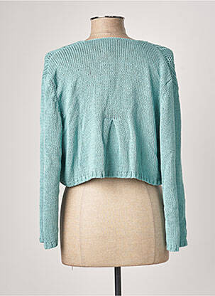 Gilet manches longues stretch bleu POLES femme