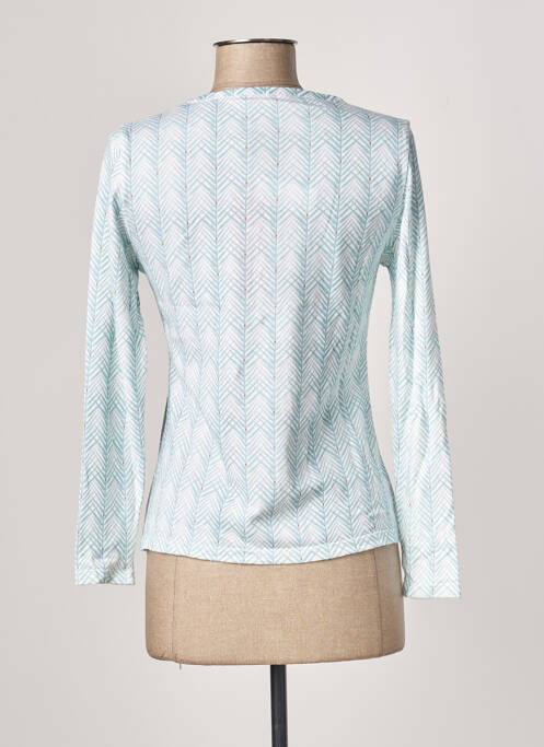 Gilet manches longues bleu MONTAGUT pour femme