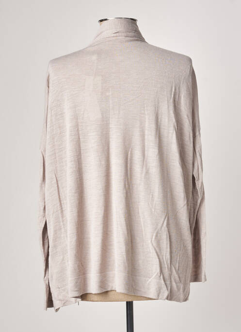 Gilet manches longues gris POLES pour femme