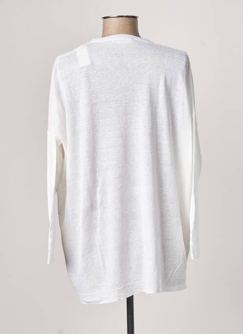Pull blanc POLES pour femme