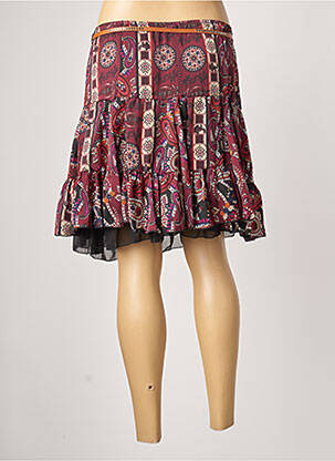 Jupe courte coupe évasée rouge MOKA'S femme