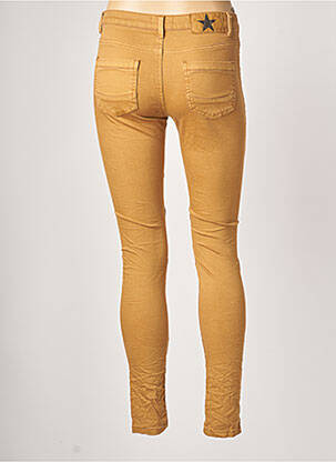 Pantalon slim stretch taille normale beige C & S femme