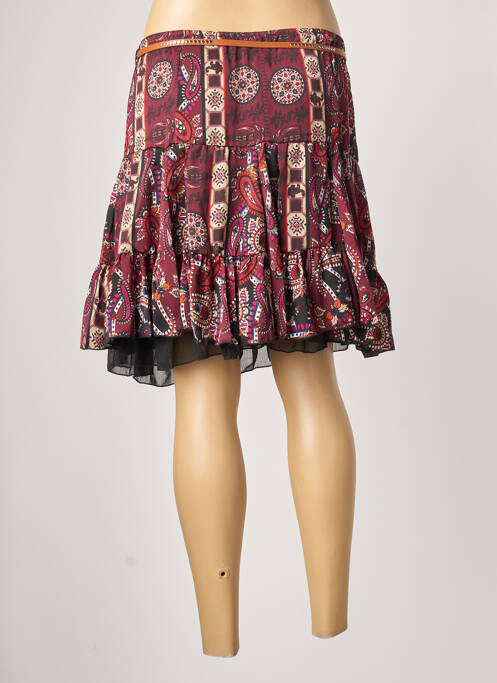 Jupe courte rouge MOKA'S pour femme