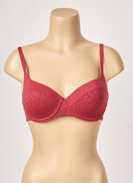 Soutien-gorge effet matière satinée haut soutien-gorge moulé rouge FEMILET femme