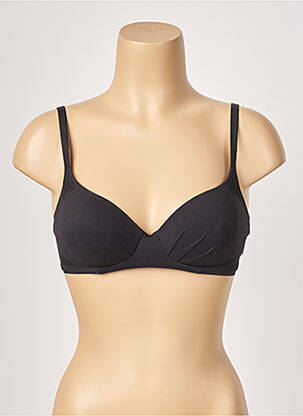 Soutien-gorge effet matière satinée haut soutien-gorge moulé noir FEMILET femme