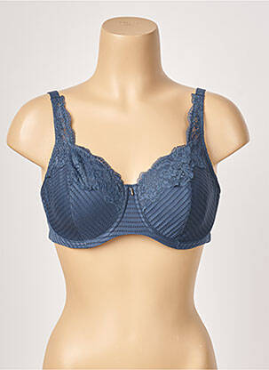 Soutien-gorge effet matière satinée haut soutien-gorge emboitant bleu FEMILET femme