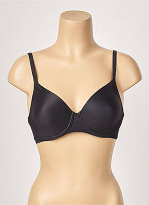 Soutien-gorge effet matière satinée haut soutien-gorge emboitant noir FEMILET femme