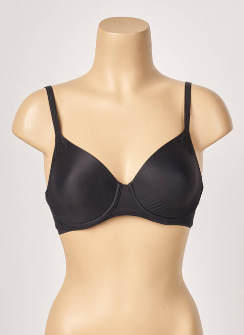 Soutien-gorge effet matière satinée haut soutien-gorge emboitant noir FEMILET femme