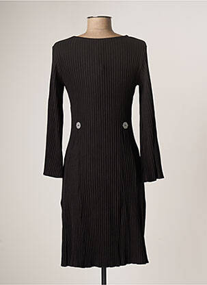 Robe mi-longue manches longues manches longues noir LO! LES FILLES femme
