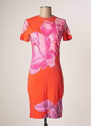 Robe courte orange DESIGUAL pour femme