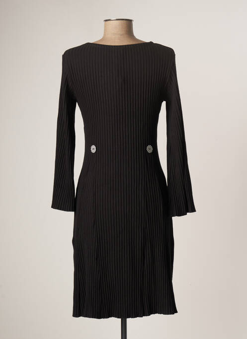 Robe mi-longue manches longues manches longues noir LO! LES FILLES femme