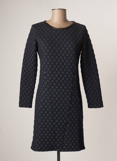 Robe courte manches longues manches longues bleu LO! LES FILLES femme