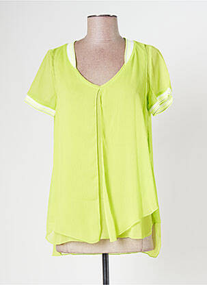 Top manches courtes manches courtes vert MC PLANET femme