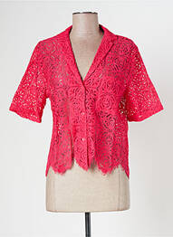 Chemisier manches courtes manches courtes rose DESIGUAL femme