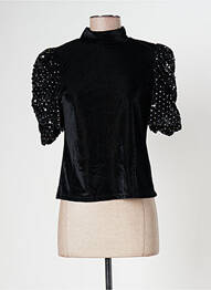 Top stretch manches courtes noir DESIGUAL femme