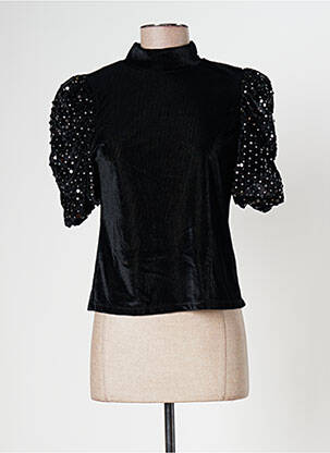 Top stretch manches courtes noir DESIGUAL femme