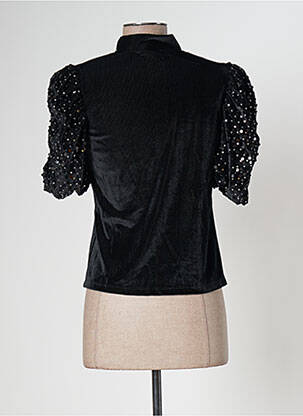 Top stretch manches courtes noir DESIGUAL femme