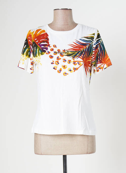 T-shirt blanc DESIGUAL pour femme
