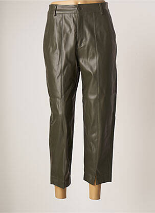 Pantalon 7/8 taille haute taille haute vert ANA SOUSA femme