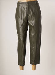 Pantalon 7/8 taille haute taille haute vert ANA SOUSA femme