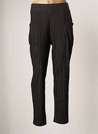 Pantalon droit stretch taille normale noir MC PLANET femme