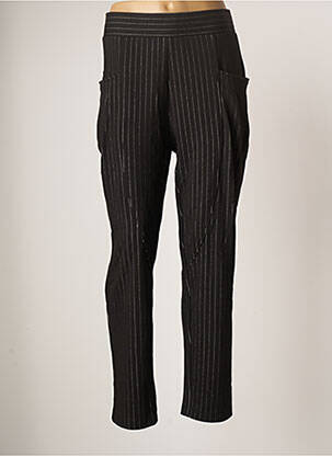 Pantalon droit stretch taille normale noir MC PLANET femme