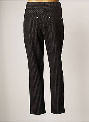Pantalon droit stretch taille normale noir MC PLANET femme