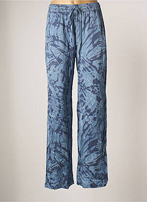 Pantalon droit bleu LAUREN VIDAL pour femme