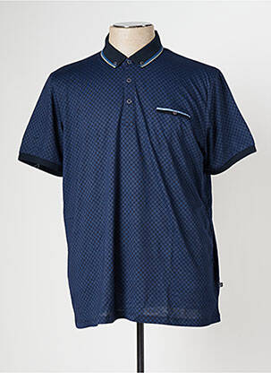 Polo bleu BENSON & CHERRY pour homme