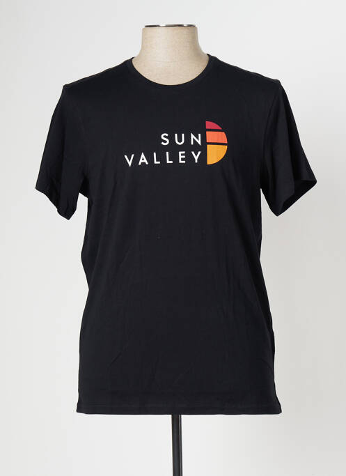 T-shirt noir SUN VALLEY pour homme