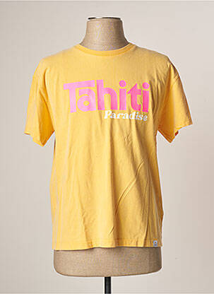 T-shirt coupe droite manches courtes jaune FRENCH DISORDER femme
