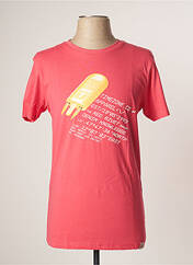 T-shirt rose TIMEZONE pour homme seconde vue