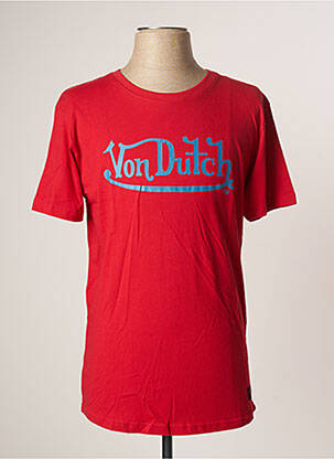 T-shirt rouge VON DUTCH pour homme