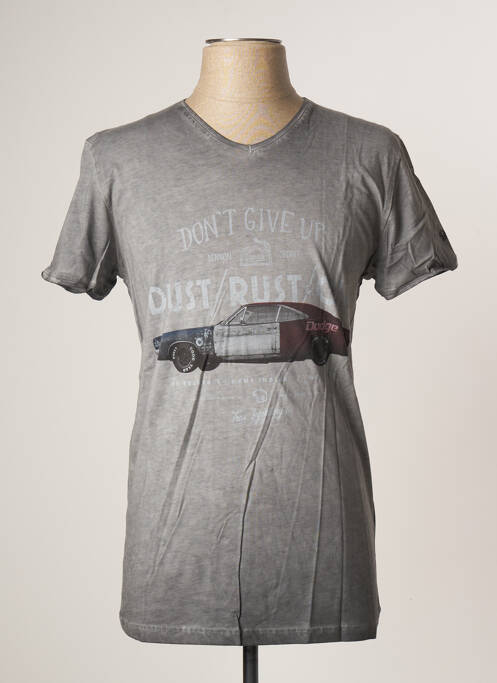T-shirt gris BENSON & CHERRY pour homme