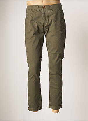 Pantalon chino vert BENSON & CHERRY pour homme