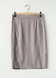 Jupe mi-longue doublure textile gris SINEQUANONE femme