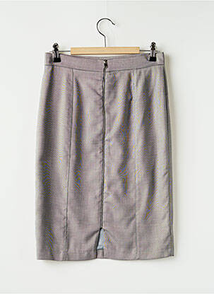 Jupe mi-longue coupe droite gris SINEQUANONE femme