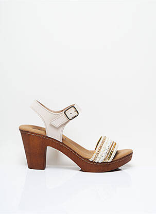 Sandales/Nu pieds beige BAERCHI pour femme
