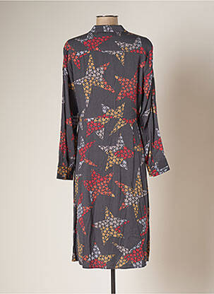 Robe mi-longue manches longues manches longues gris WHITE STUFF femme