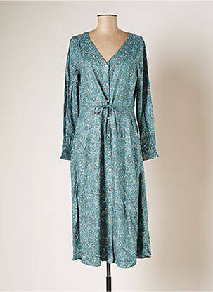 Robe mi-longue bleu MISTRAL pour femme