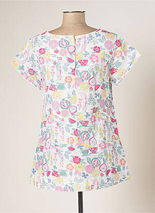 T-shirt col rond manches courtes blanc MISTRAL femme