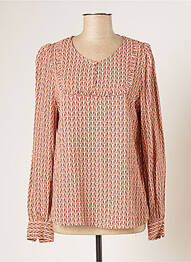 T-shirt manches longues manches longues orange LA FIANCEE DU MEKONG femme