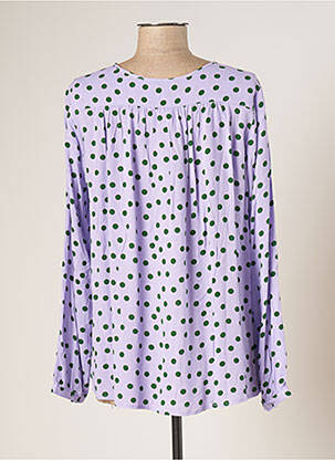 Blouse col rond manches longues violet ZILCH femme