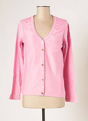 Gilet manches longues coupe cintrée rose MISTRAL femme