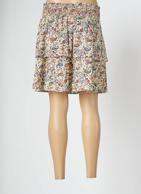 Jupe courte beige GRACE & MILA pour femme